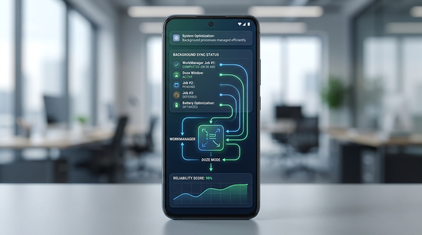 Android WorkManager expedited jobs and Doze reliability workflow