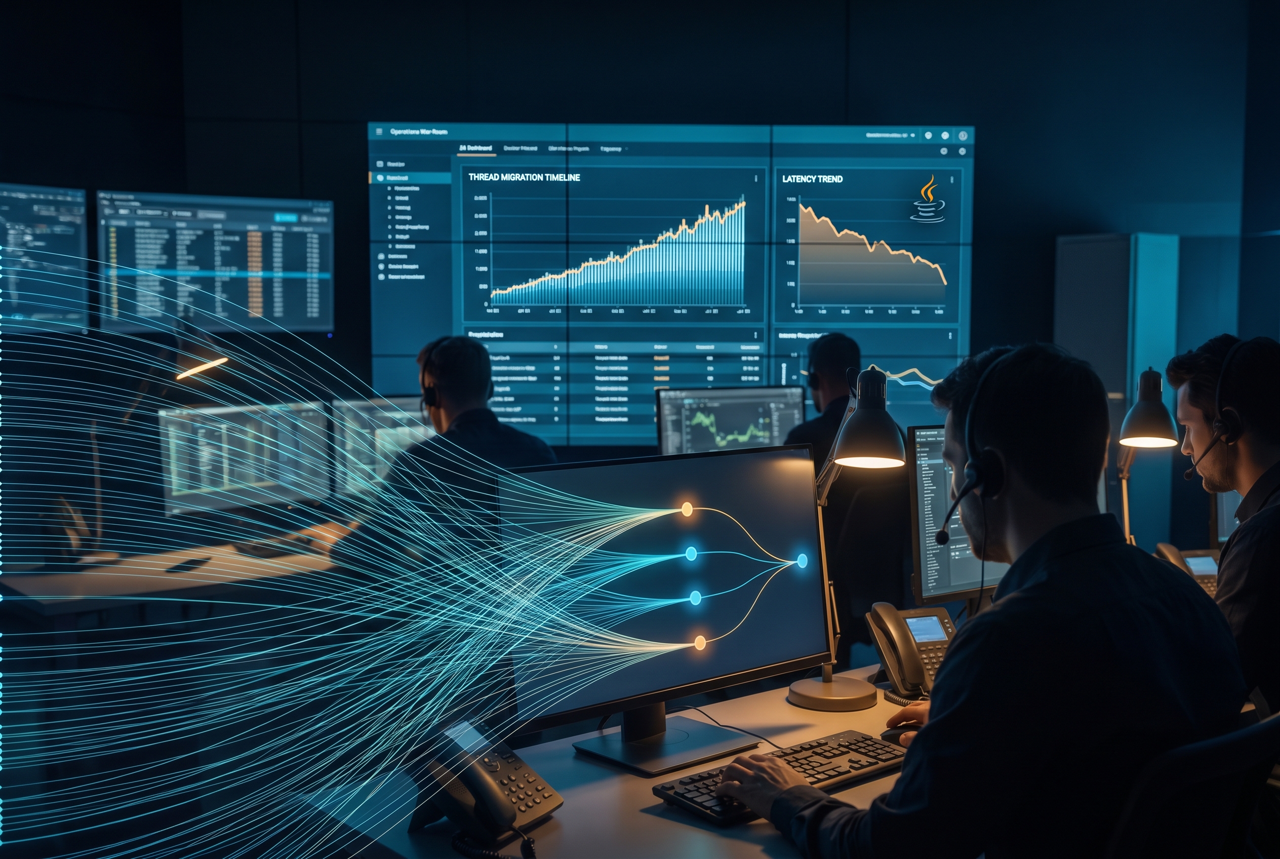 Java virtual threads migration architecture illustration