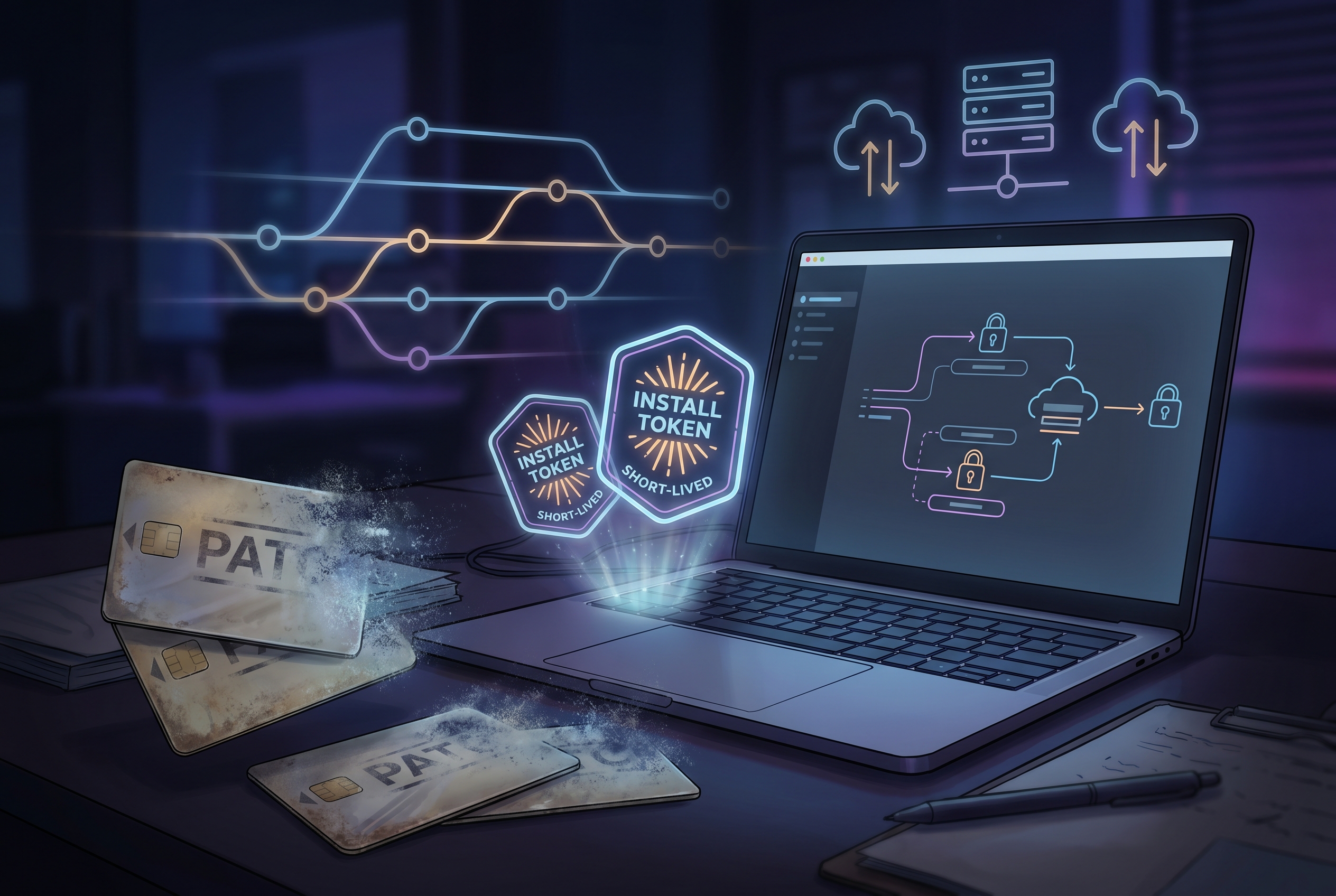 The Offboarding Incident: Replacing Fragile PAT Scripts with GitHub App Installation Tokens