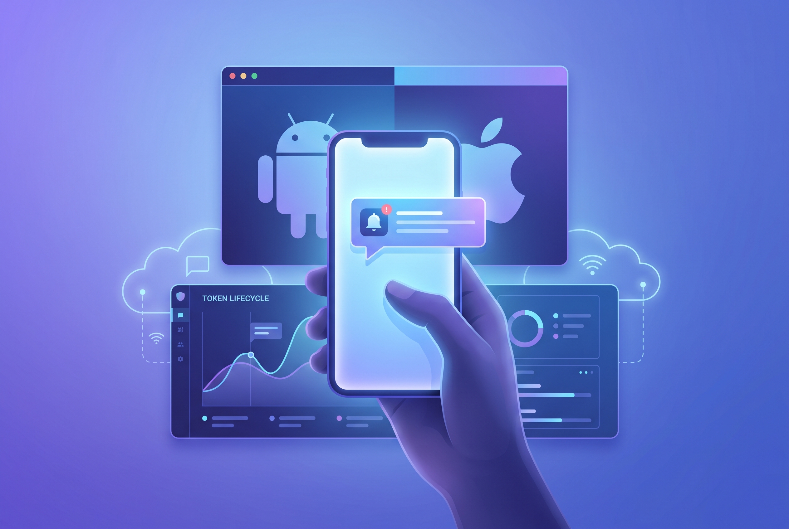 Mobile push notification reliability across FCM and APNs dashboards